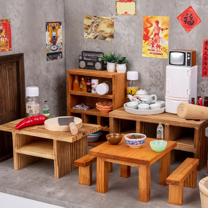 Kids Simulation kitchen toy funny Pretend Play Set children wooden toys