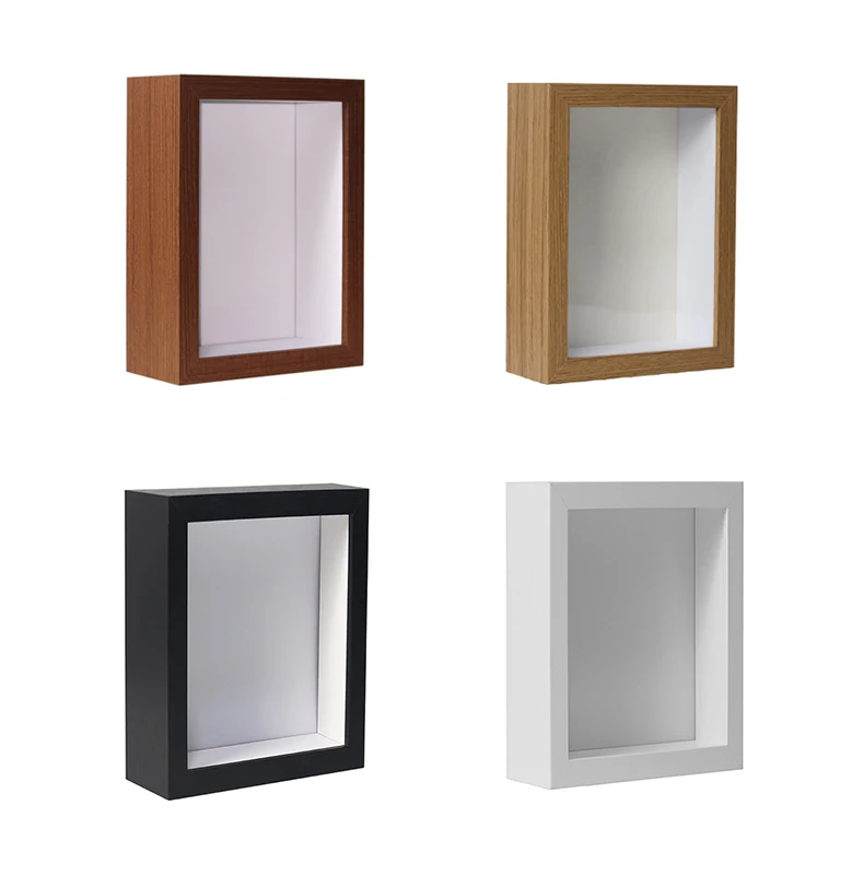 15.2*20.3 cm white Shadow box Frame Interior Size 6cm Deep Frame Polystyrene 3D box frame