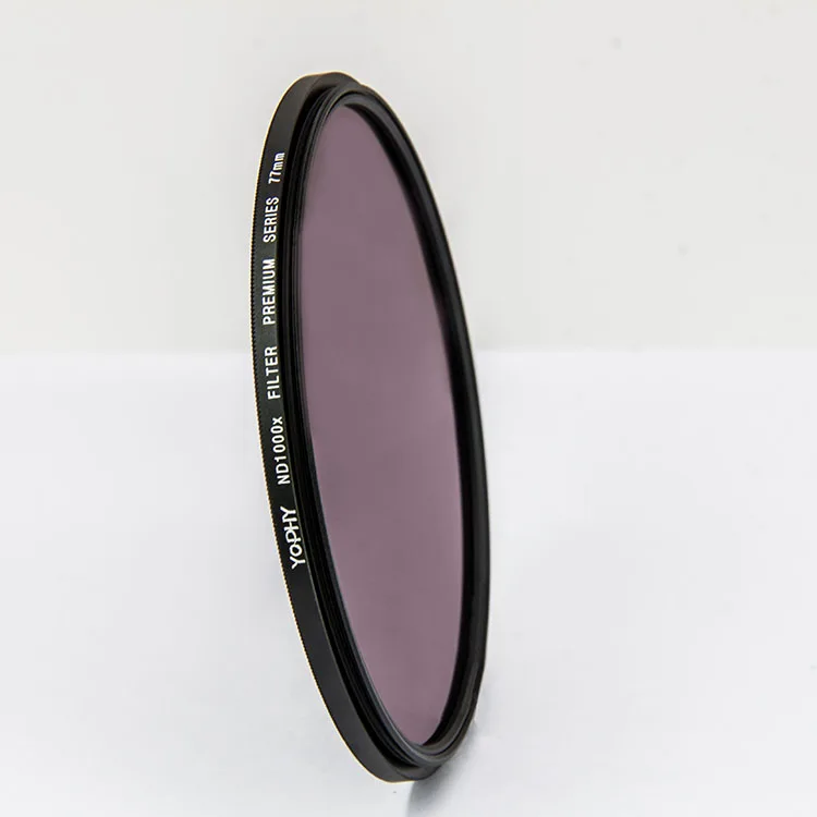  sample free shipping YOPHY camera lens MRC ND1000 filter AGC glass 55mm 67mm 72mm 77mm ND filters factory OEM fro