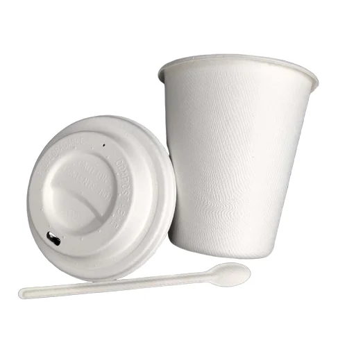 Custom Disposable Biodegradable and Compostable Coffee Cup with Lid Coffee Packaging Food & Beverage Packaging Food Contact Safe