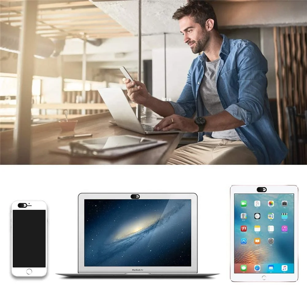 Universal Camera Lens Webcam Cover Custom Logo PC Laptop Phone Antispy Sliding Webcam Privacy Cover Corporate Gift