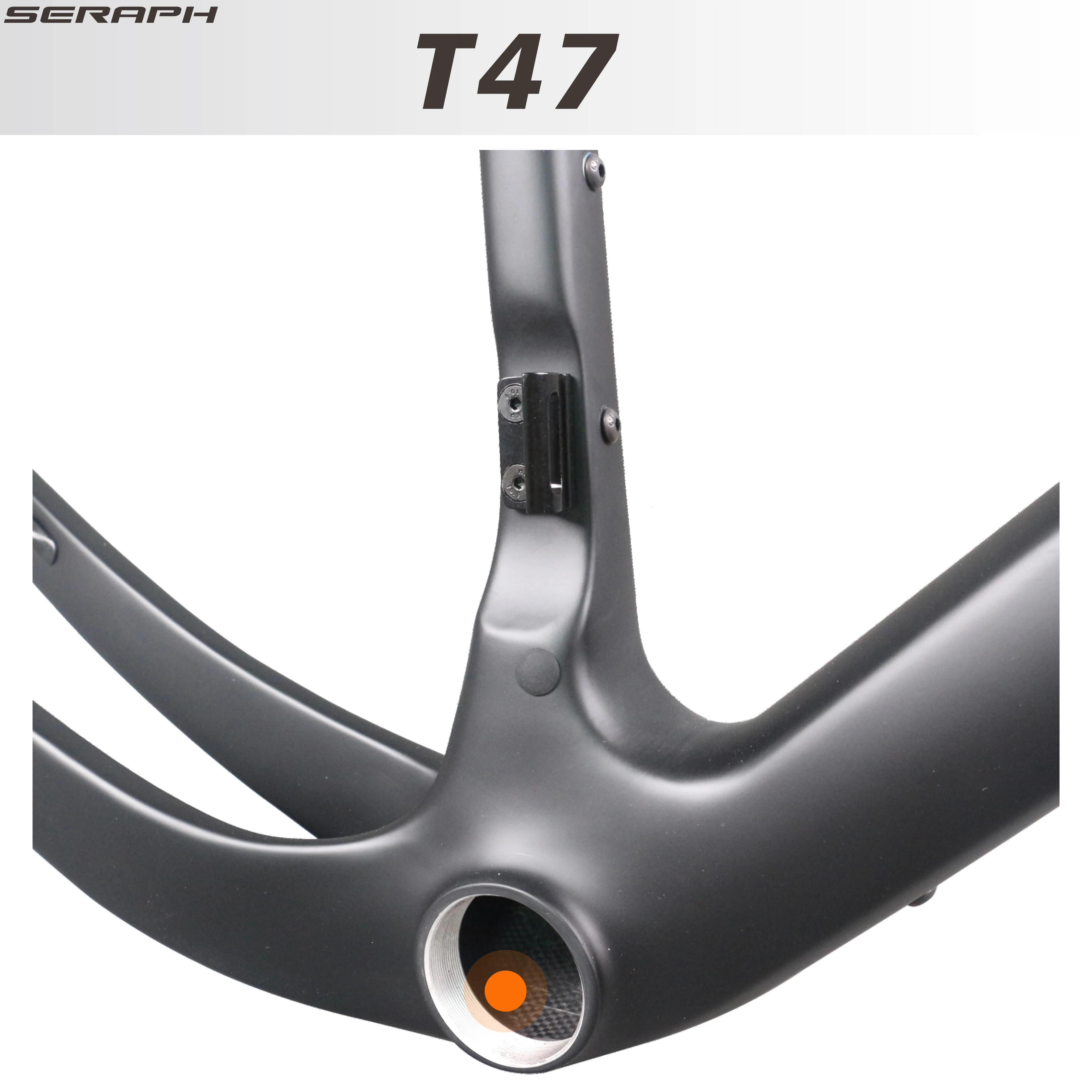 SERAPH Carbon frame GR048 Disc brake Gravel Bike Full Hidden Cable bicycle part Carbon Fiber T1000 T47 Max Tire 700X50C