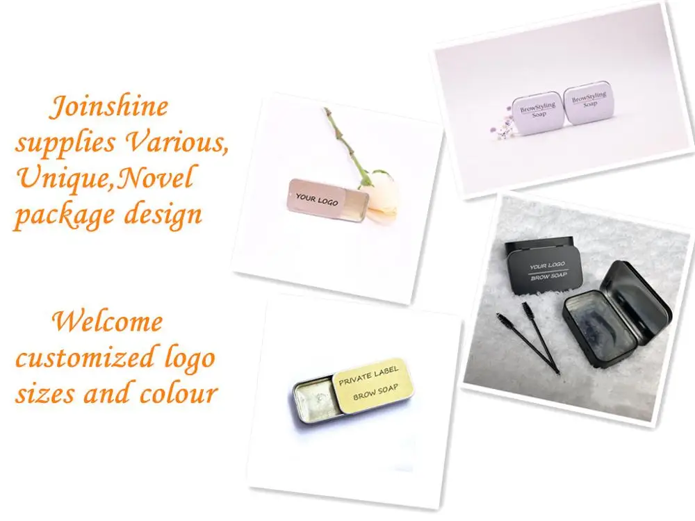 Soap Brows Packaging Wood Vegan Brow Styling Soap Private Label