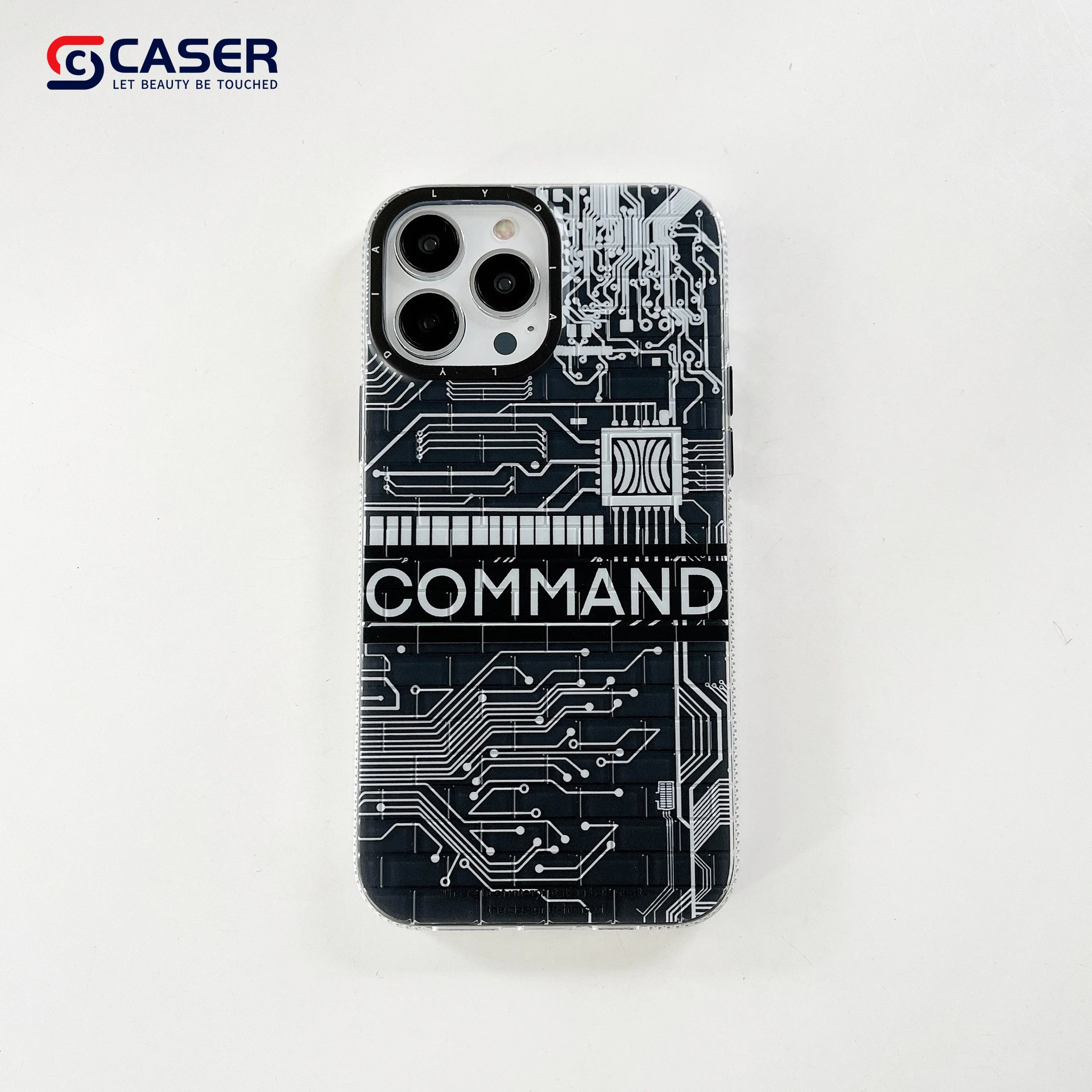2022 New Characteristic Circuit Diagram Mobile Phone Shell Electroplate Wall Lines Phone Cases For iphone 14
