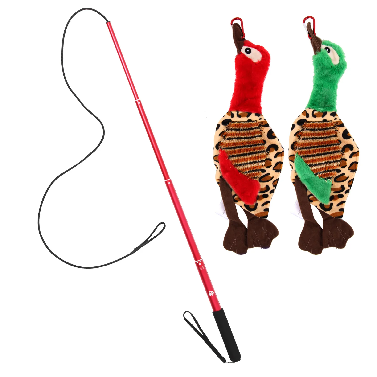 Interactive toys juguetes para perros extendable teaser wand set puppies pet large breed durable telescopic flirt pole for dogs