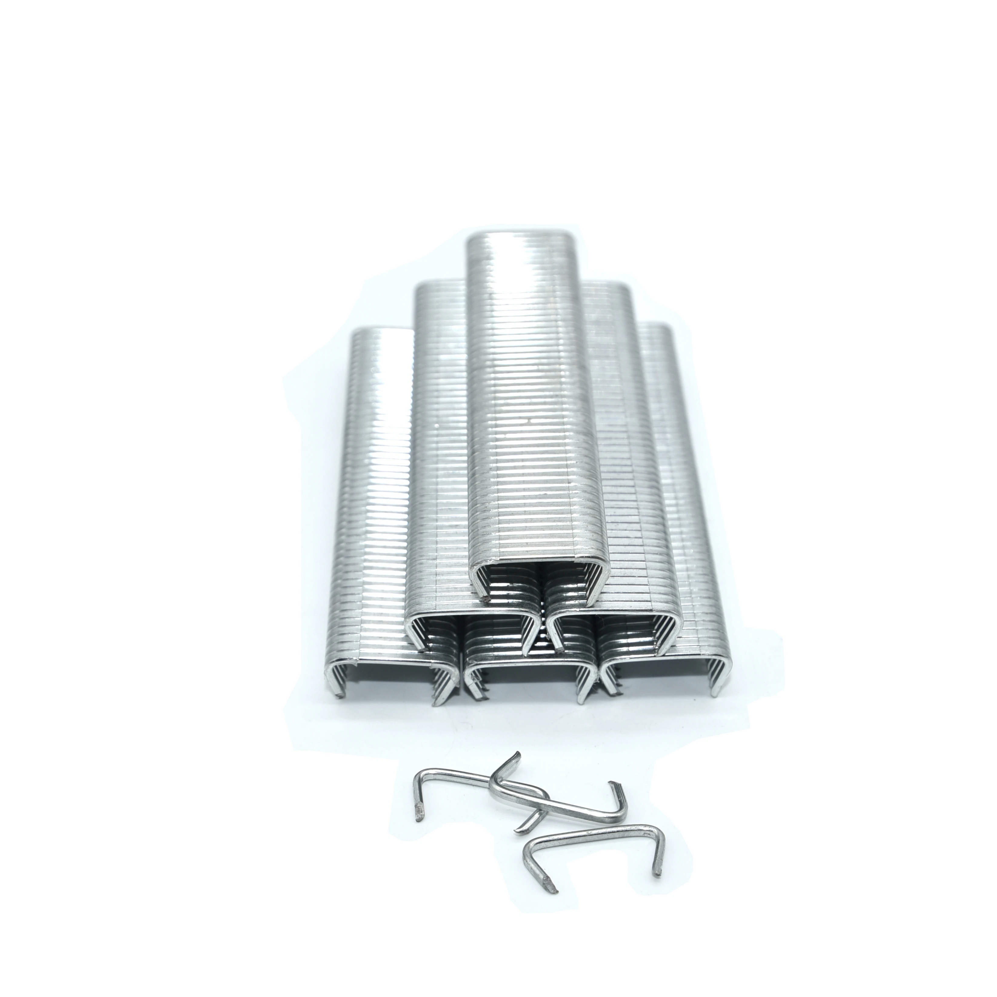 Wholesale Fasteners Staples Iron Galvanized Curved C Ring Staples for Box Spring
