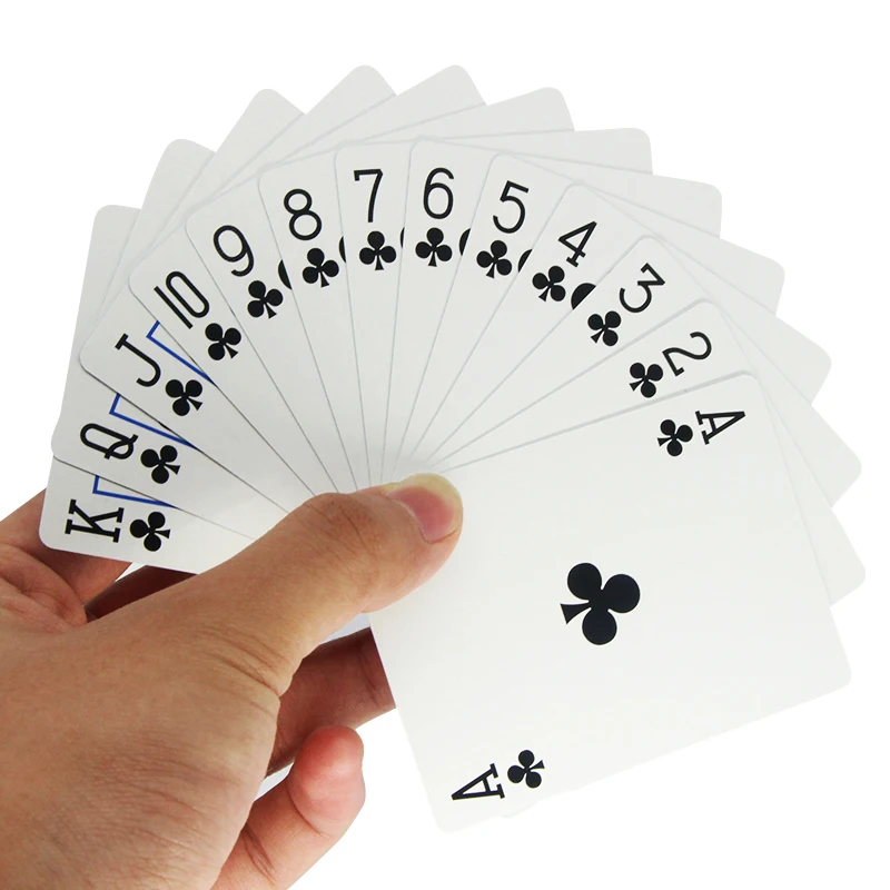 Bin Wang 938 Playing Cards Standard Blue Core Paper Club Special Plastic Coated Casino Quality Playing Cards Poker Wholesale
