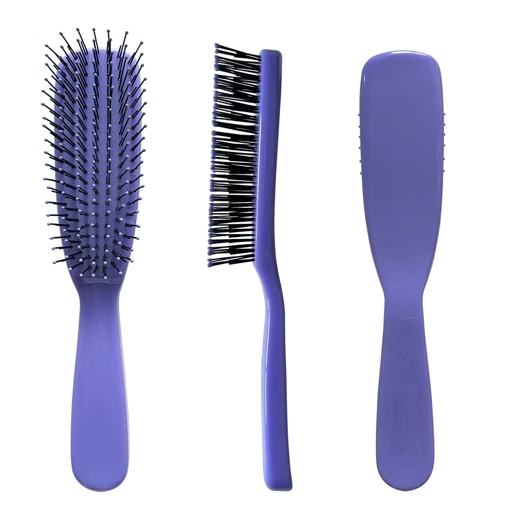 Brush stimulates detangling hair growth with double long Hair Growth with Dual-Length Soft Nylon Bristles Hair massage Brush