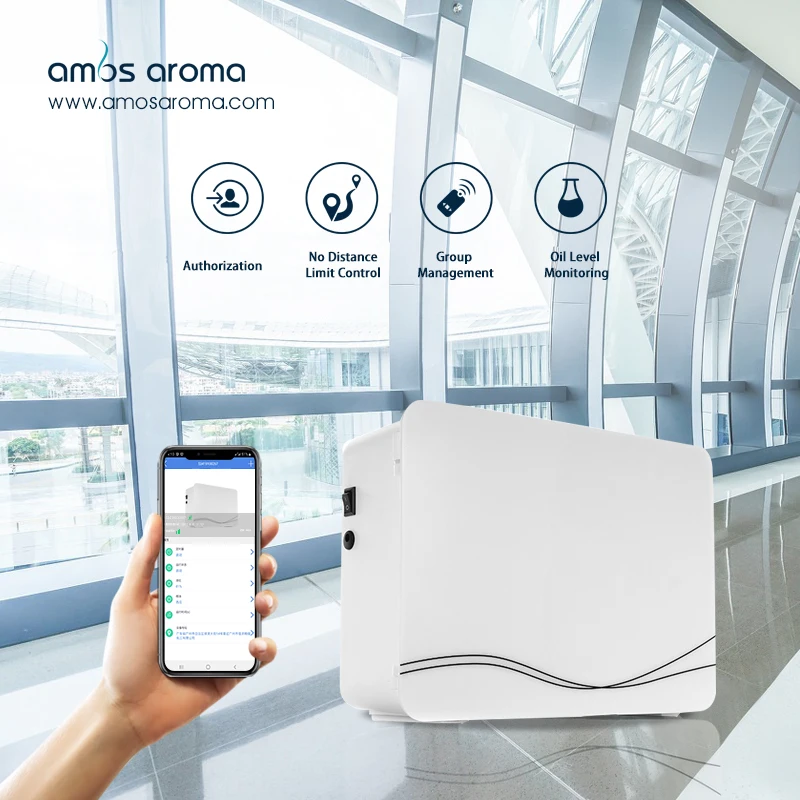 Wholesale Smart Wifi Easy Setting 800ml Bottle Aromatherapy Air Diffuser Essential Oil HVAC Aroma Scent Machine S500 Diffusers