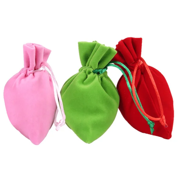 Wholesale Colorful Cotton Canvas Christmas Drawstring Gift bag Luxury Custom Promotion Mini Drawstring Bag For Gift
