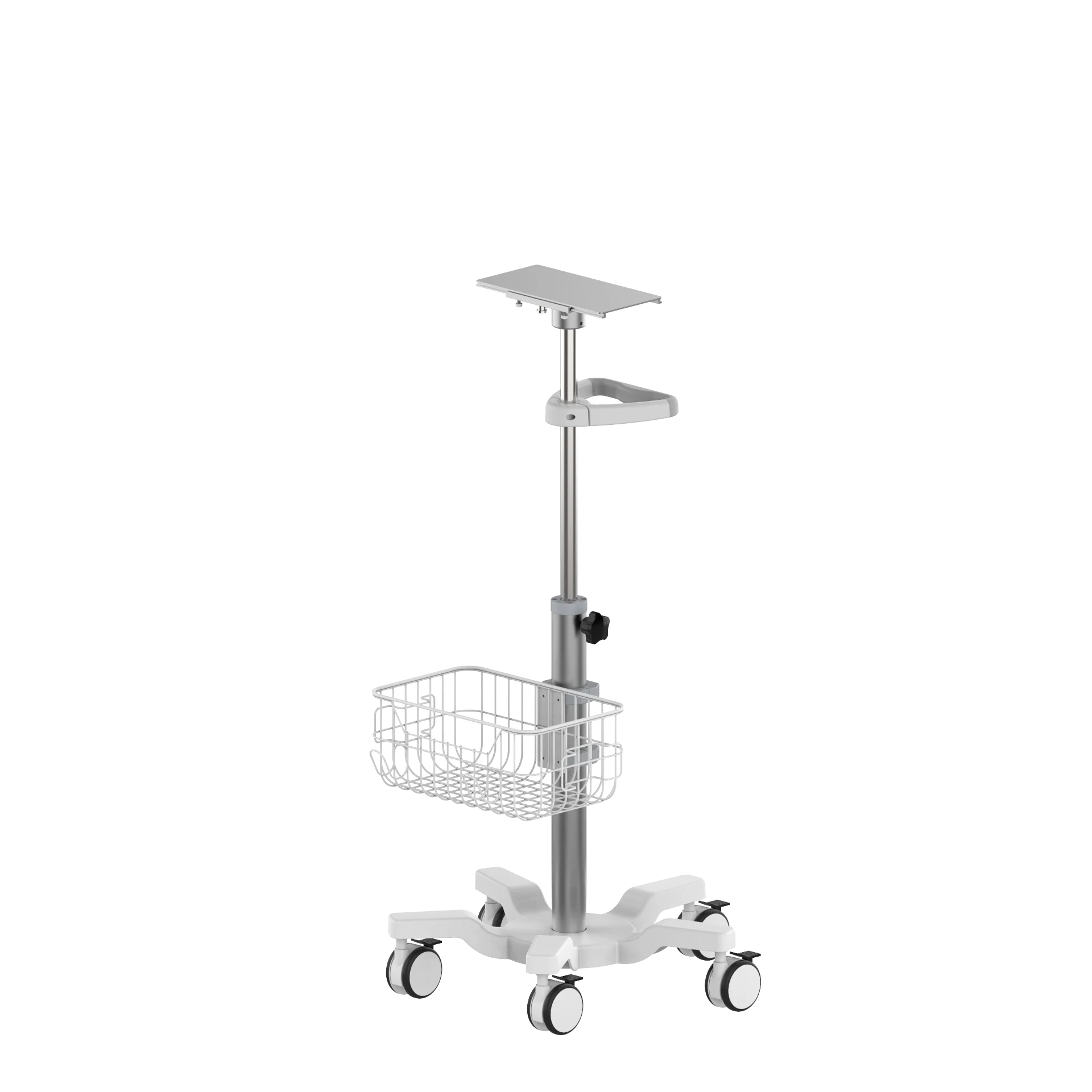 Hospital Trolley  Ajustable Monitoring Cart Trolley