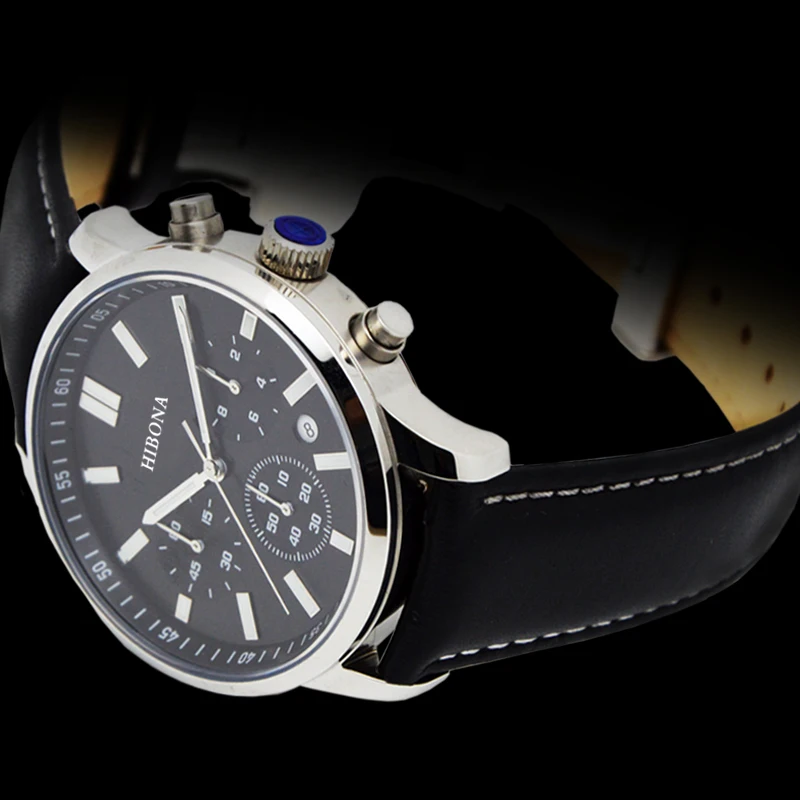 Top Brand Luxury Ronda 5030D Chronograph Wrist Watch 5ATM Waterproof Steel Reloj Quartz chronograph watch men