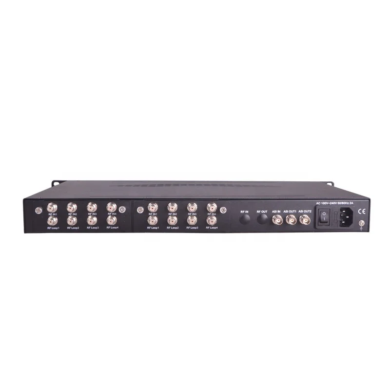 DVB T/S Multiplexer, 2 ASI+6 tuners input 8 channels TV multiplexer