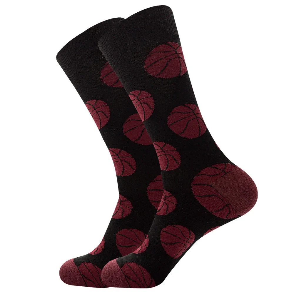 Socksmate Пользовательский логотип мужское Спортивное платье Баскетбол Боулинг мяч для молодых мужчин регби счастливый волейбол футбольная команда носки мальчиков