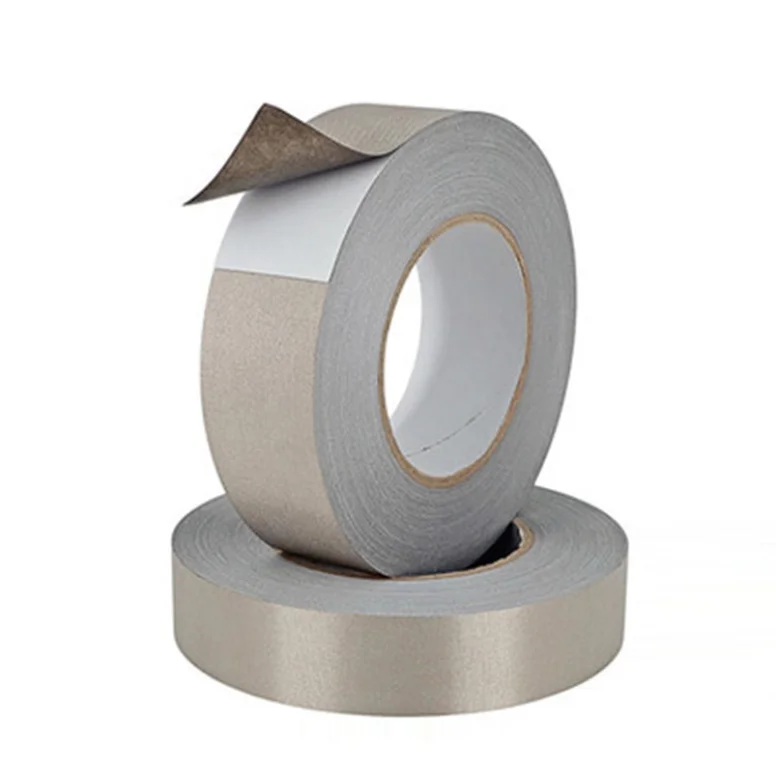 Punchable Plain Electromagnetic Wave Self-adhesive Shielding Gray Conductive Cloth Tape