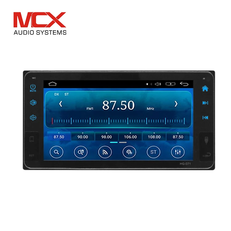 Universal Single 2 Din GPS navigation Bt 6.95 inch Touch Screen Car Stereo Radio DVD Music Player