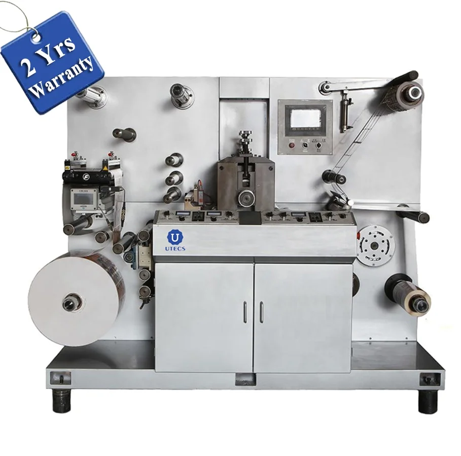 USK320S Automatic Intermittent Printed Label Full Semi Rotary Die Cutting Machine