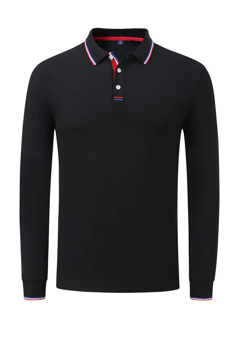 Wholesale high quality long sleeve 100% cotton t shirt for men blank polo t shirt