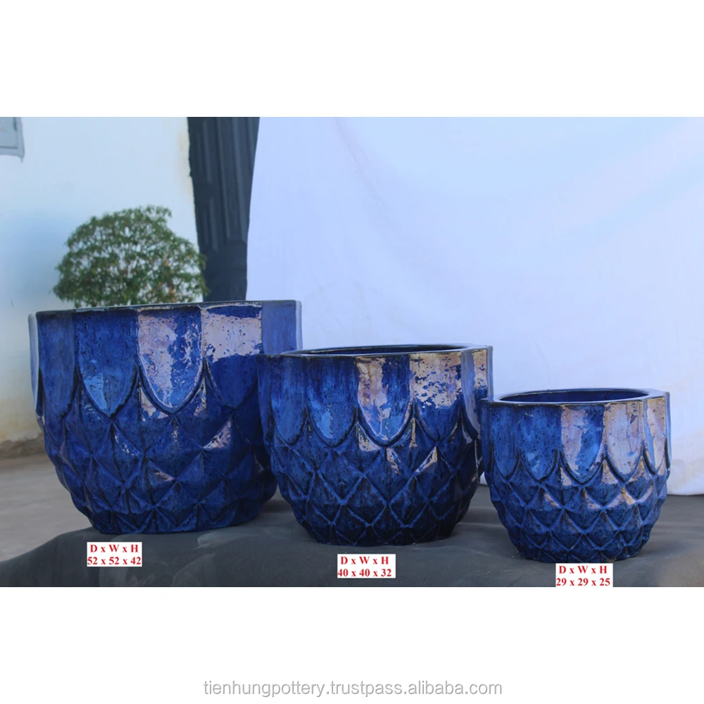 Big Pottery Vases Pot Planters Decoration made in Vietnam