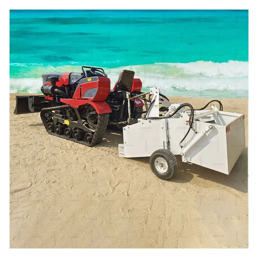 High Quality All-In-One Track Type Small Beach Cleaner Sand Beach-Cleaner-For-Sale Beach Cleaner Machine