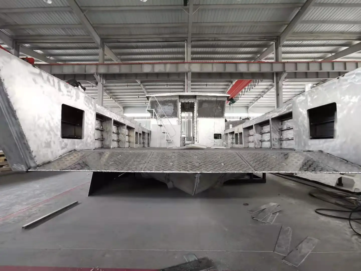 9m Working Boat Cargo Barge Vessel Landing Craft with Large Deck Space