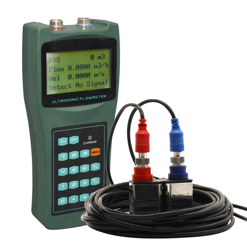 Stock On Sale  liquid control Handheld Water Flow Meter  diesel fuel Portable ultrasonic flowmeter