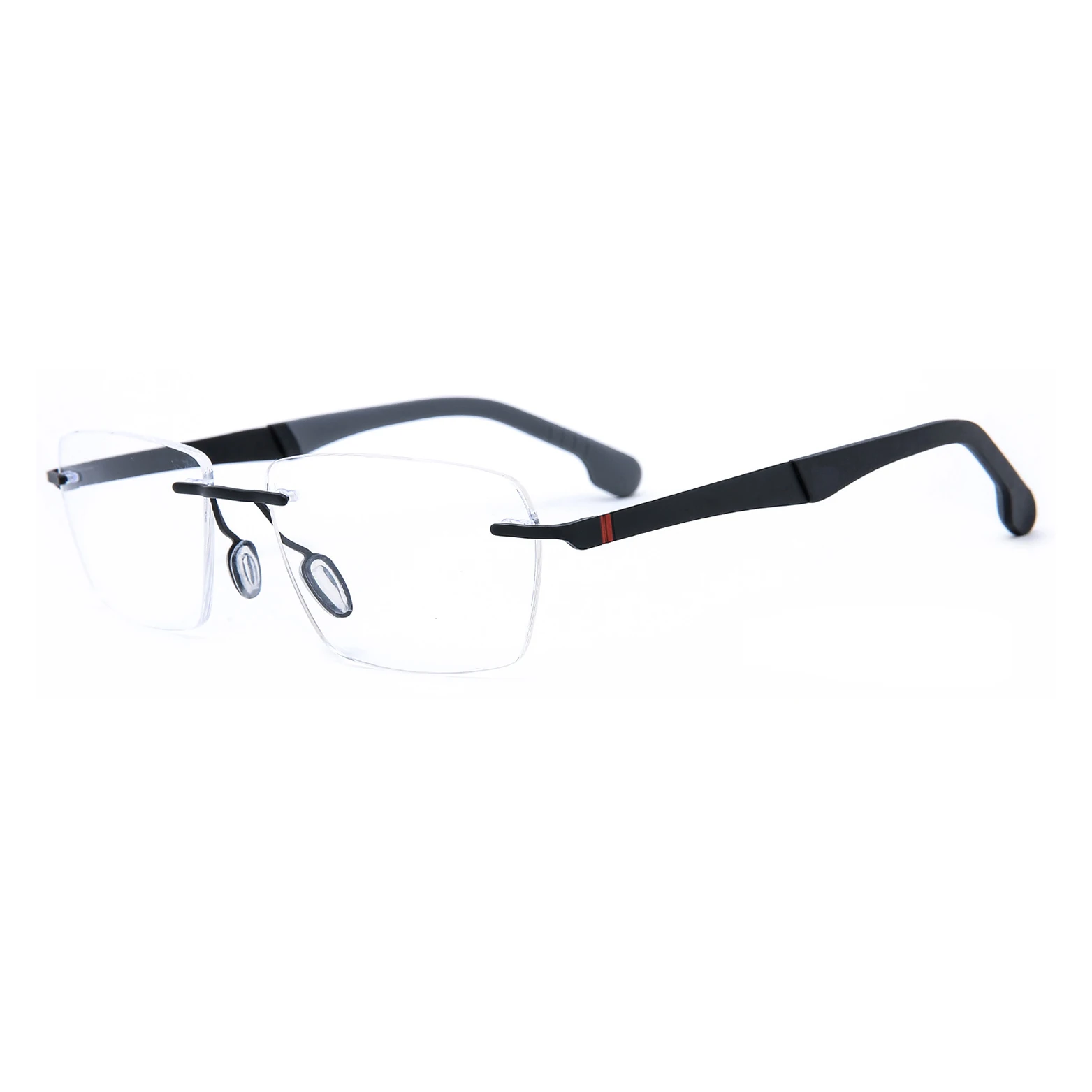Chasma Metal rimless frameless spectacles Square Optical Glasses Frame Eyewear
