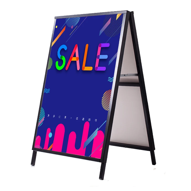 Custom Wholesale Promotion Custom Poster Display Durable High Quality Seat Sidewalk Surface Sign