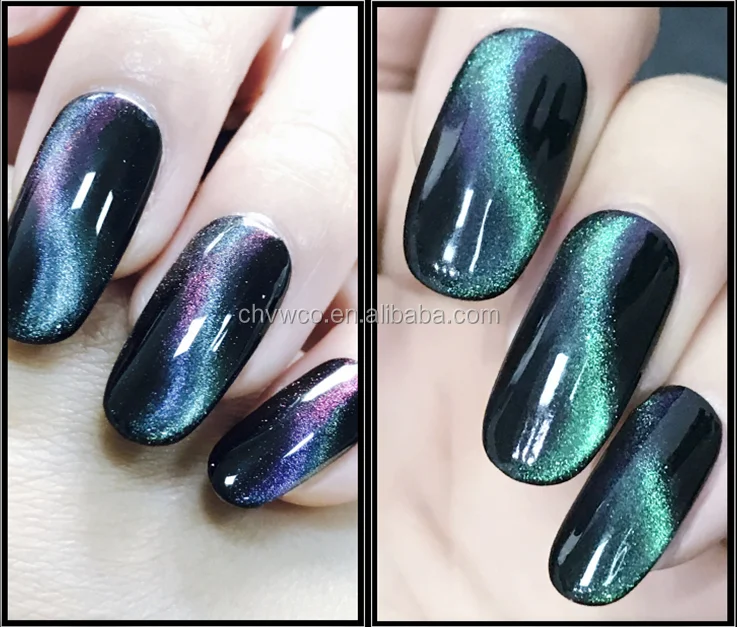 Hot Sell Fashion Bright Color Soak off Cat Eye Color Gel Nail Polish Led 3D Gel Nail Magnet