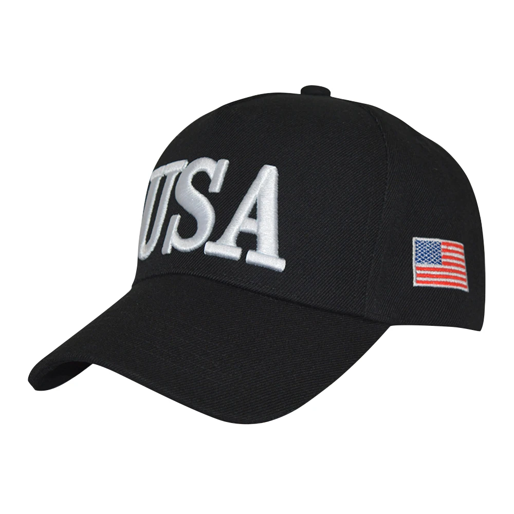 Free Shipping Embroidered Big USA Letter Side America Flag 45 46 Number Outdoor Camping Cotton Baseball Snapback Hat Caps