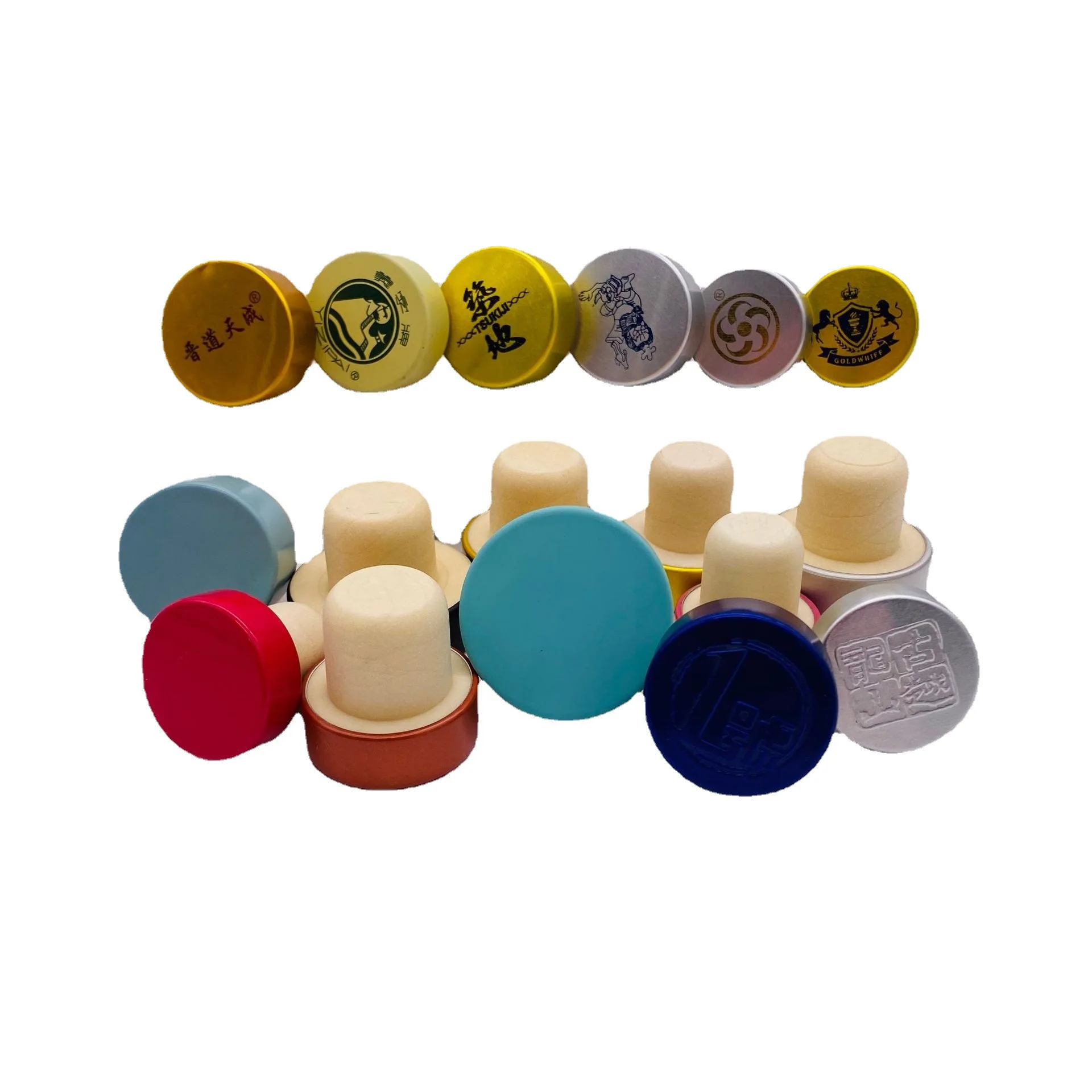 T-type cork polymer aromatherapy stopper Wine bottle stopper white wine cap can be printed LOGO
