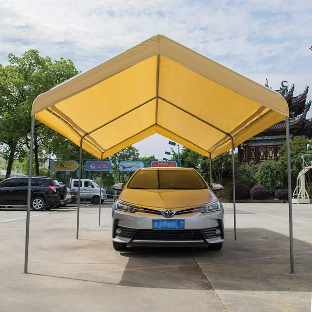Carport Frame Tent Party Tent Waterproof Portable High Performance Car Roof with Large Space Garden Storage Shed