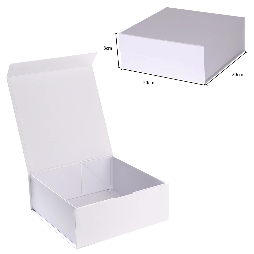 Luxury Design Custom logo Small Gift Box Magnet Foldable Color Gift Box Folding Paper Packaging Boxes With Ribbon