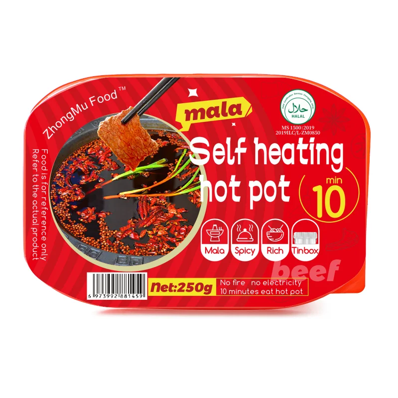Variety Products Beef Self Heat Snacks Instant Hotpot Hot Pot