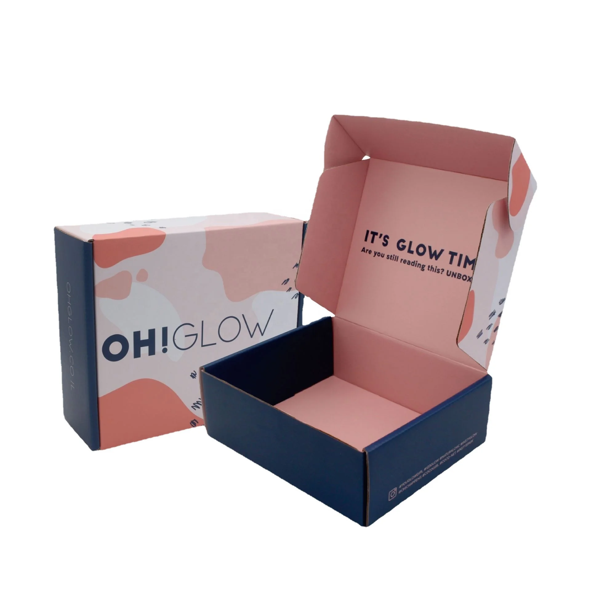 Special airplane box for packing Customize for printing recycled material Double Side Pink Printing Bronzing Aircraft Box
