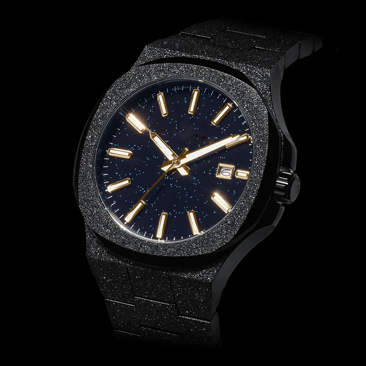 Hot Selling Men Watches Quartz Business Luxury Classic Trendy Stainless Steel Men Wrist Watch Oem ODM frosted Watches Men