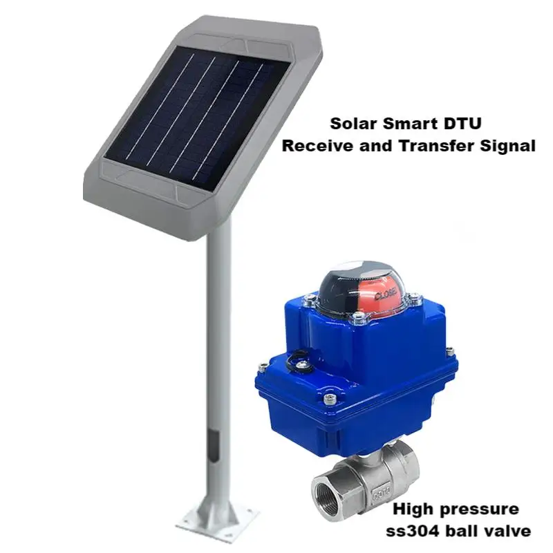Solar Power Portable Electric Ball Valve Actuator for Chemical Fogging Machine Mini Fogger High Pressure Agricultural Sprayer
