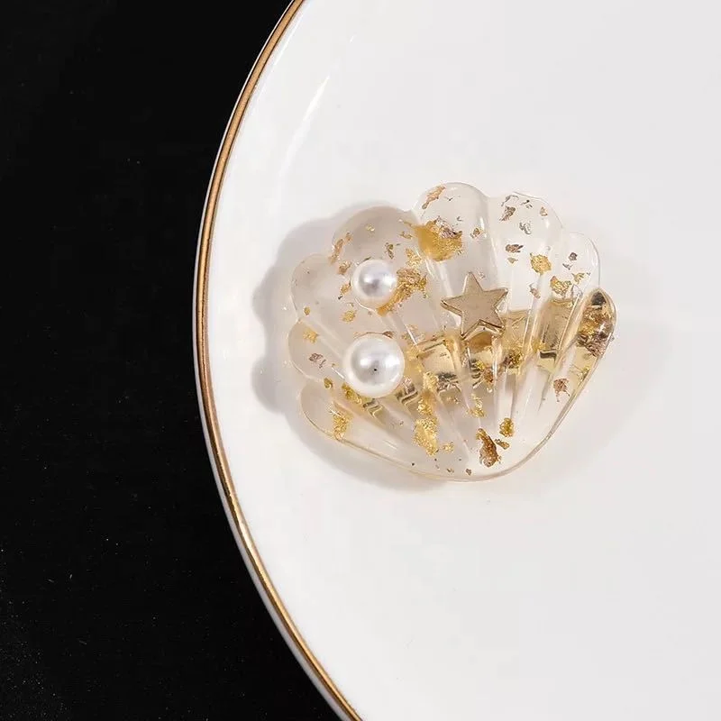 Заколка для волос в южнокорейском стиле праздничный зажим с кристаллами морская звезда супервспышка темпераментная челка головной убор зажимом