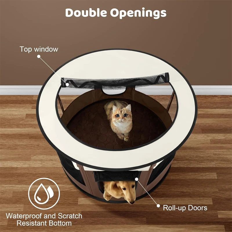 High Quality Reliable Quality Portable Oxford Fabric Round Breathable Multipurpose Pet Playpen