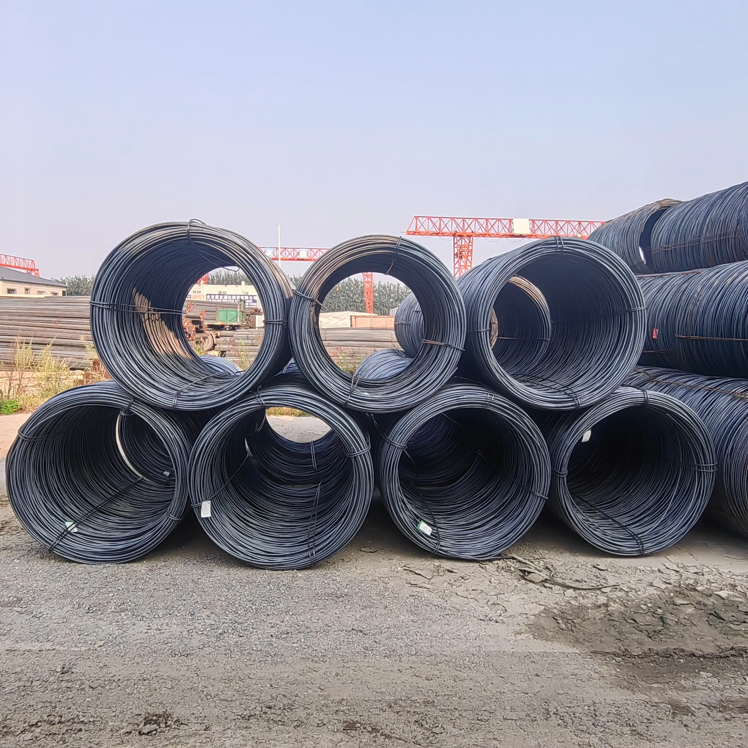 OEM High Carbon Bright Steel Wire 5.5mm 6.5mm 8mm Nail Making High Carbon Steel Wire Rod 72b Hot Rolled Carbon Steel Wire Rod
