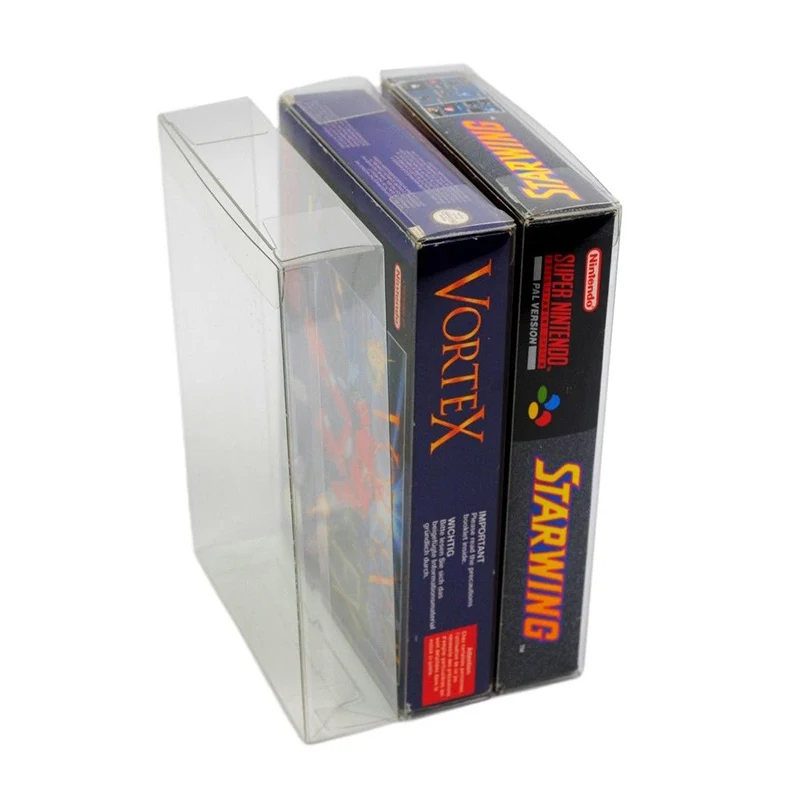 Clear Box Protectors For NINTENDO 64 & SUPER NINTENDO Games Boxes