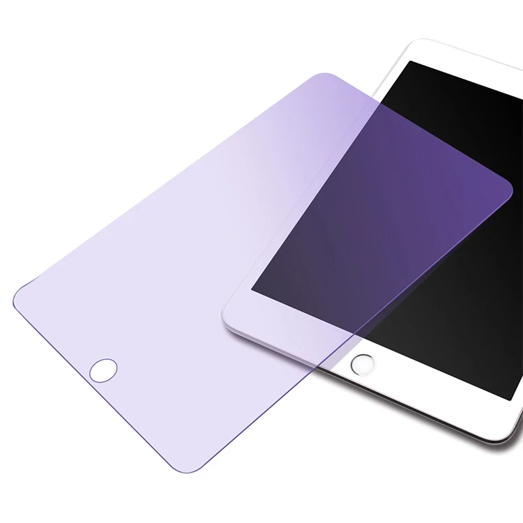 Manufacturer custom 0.33mm real tempered glass protect anti blue light monitor Tablet film anti blue light tempered glass