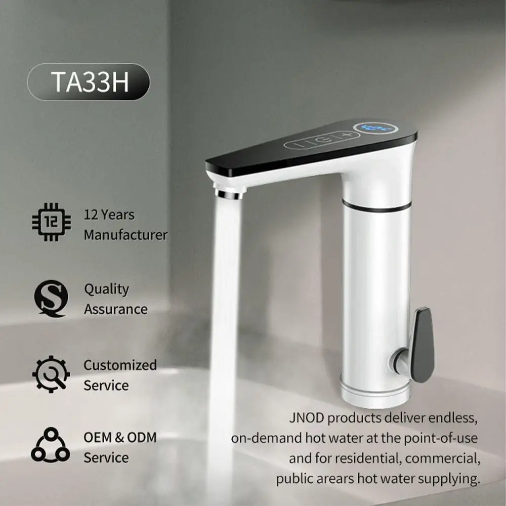 JNOD Smart Instant Electric Water Heater Fast Heating Tap Instant Electric Heating Water Faucet for Kitchen