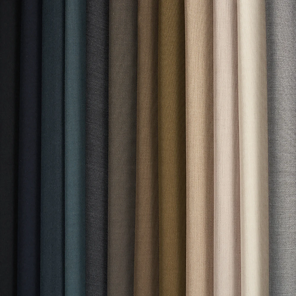 Wholesale 7W 73T 17R 3SP Suit Fabric Wholesale Worsted Merino Wool Polyester