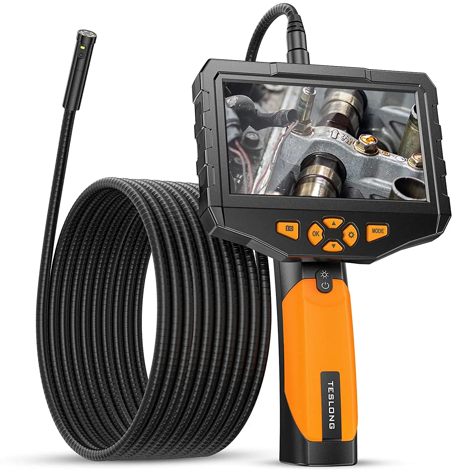 Wholesale TESLONG NTS300 5.5mm Dual Lens 1080P HD Industrial Borescope, 5 Inch IPS Monitor Endoscope Inspection Camera (1600483885471)