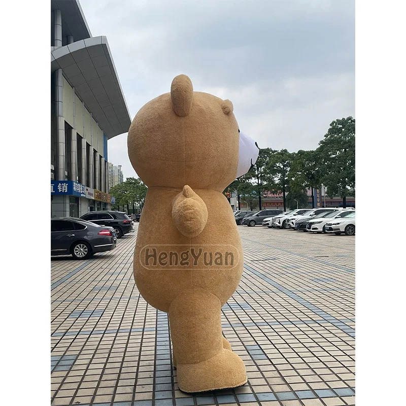 Instock Inflatable Colorful Teddy Bear Mascot Clothing Advertising Events Cosplay Giant Walking Brown Bear Mascot Costumes