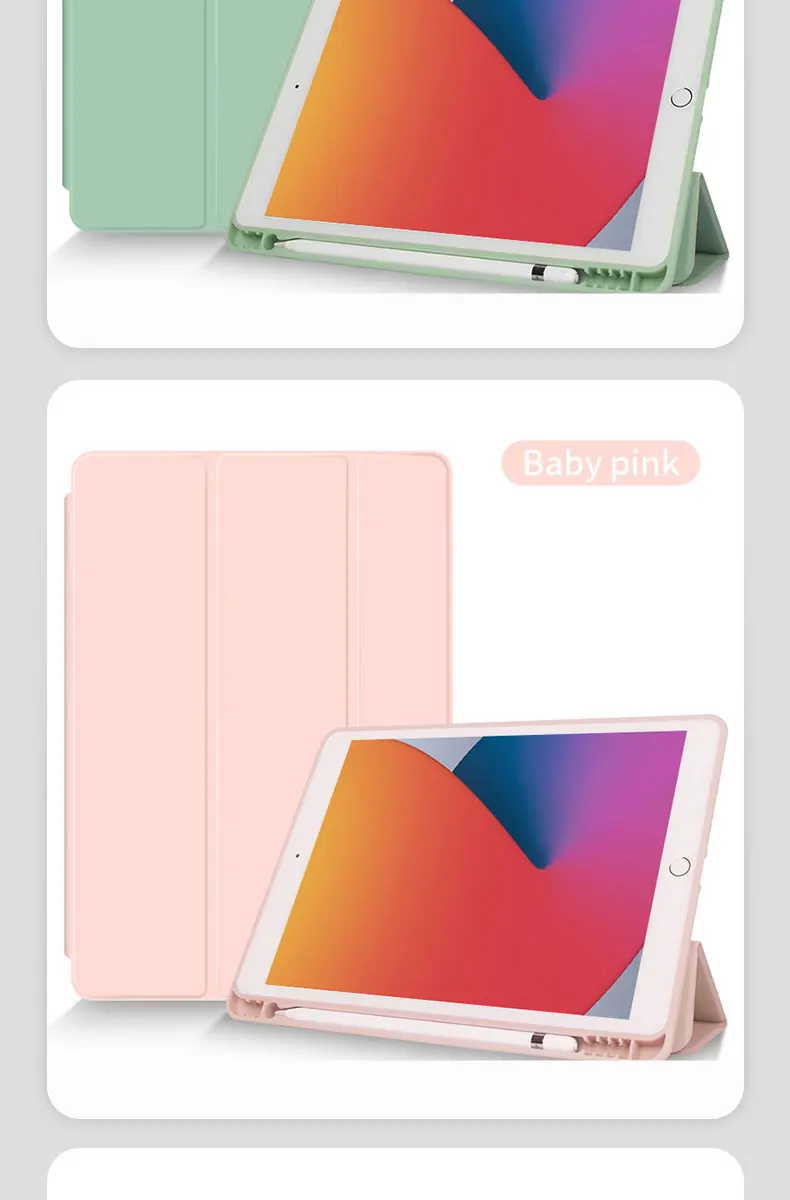 new design reasonable suction screen fuction tablet leather case