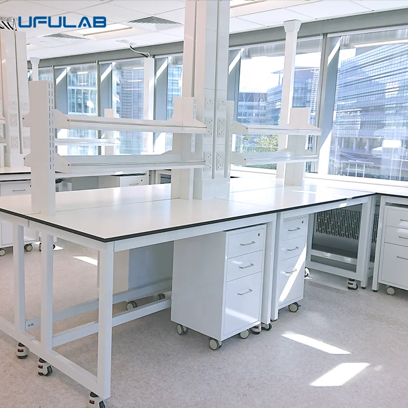 Shanghai Ufu Equipment Supplies Laboratory Workbench with Epoxy Resin Sink and Faucet