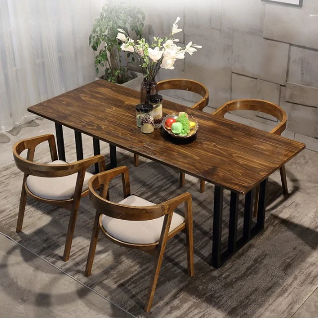 Chinese Fast Food Table Restaurant Furniture Dining Table And Chairs