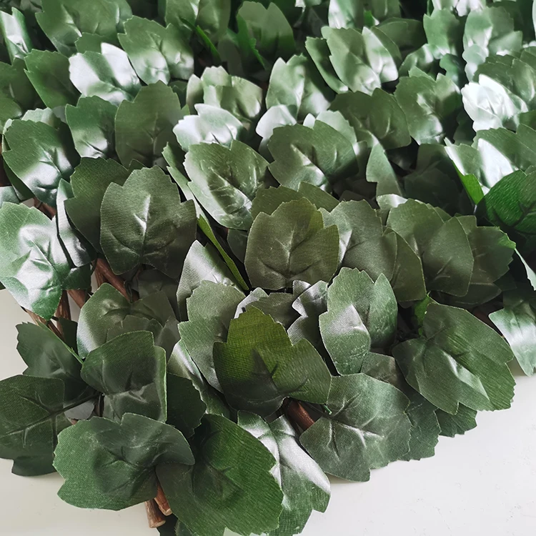 Long Artificial IVY Privacy Fence Screen Artificial Bamboo Fence Fire Resistant Bamboo Leaves Hedge Fences